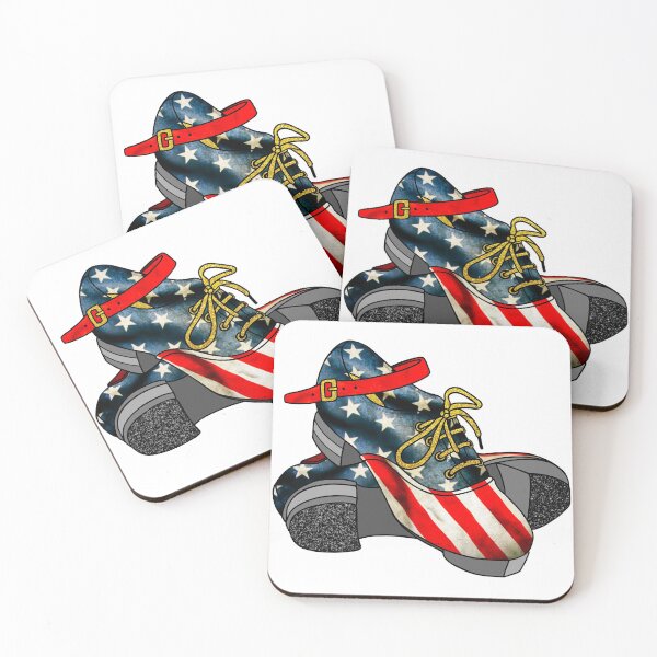 Item preview, USA Irish Dance Shoes | America Stars Stripes Flag Jig Shoes designed and sold by theBlueKazoo.