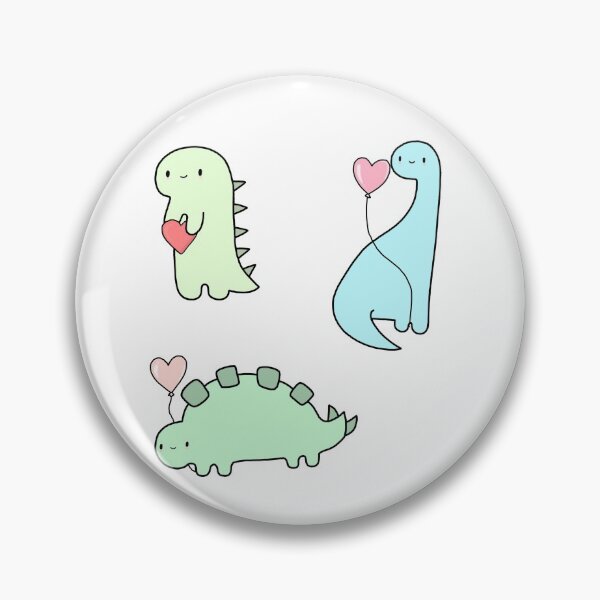 Item preview, valentine's day dinosaur sticker pack designed and sold by blar-417.