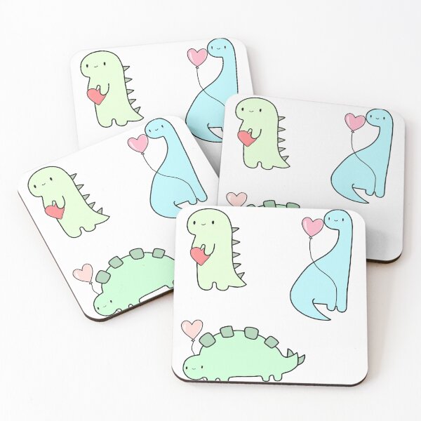 Item preview, valentine's day dinosaur sticker pack designed and sold by blar-417.