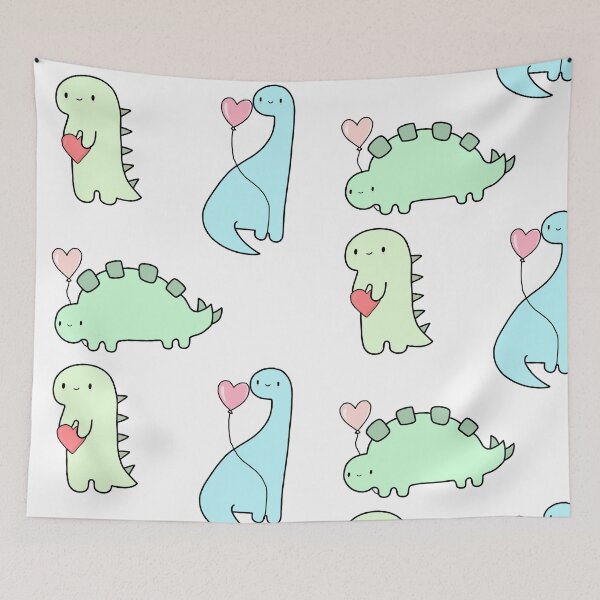 Item preview, valentine's day dinosaur sticker pack designed and sold by blar-417.