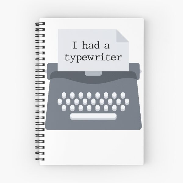 Item preview, typewriter designed and sold by NiceShirtY.