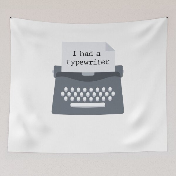 Item preview, typewriter designed and sold by NiceShirtY.