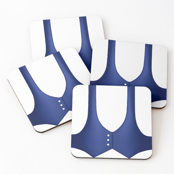 Item preview, painted blue vest with three buttons designed and sold by nataliavavilina.