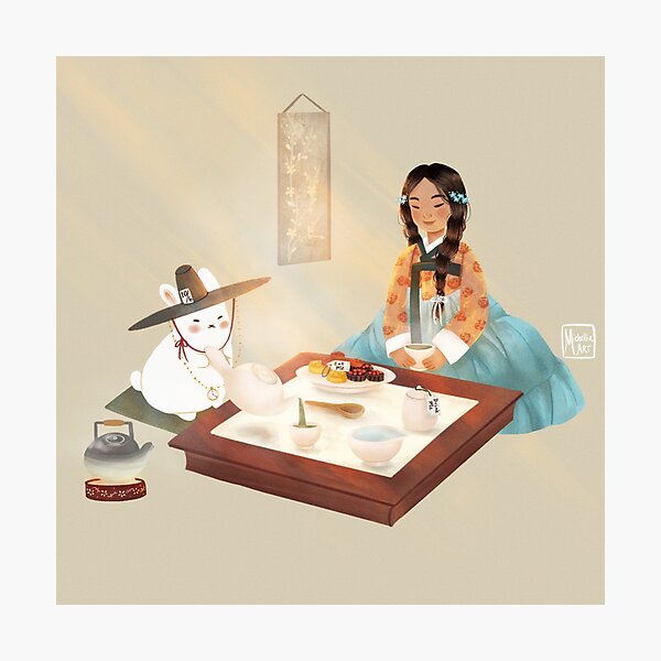 Korean Tea Ceremony Photographic Print