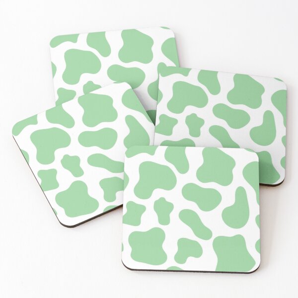 Item preview, Green Cow Print Mask designed and sold by SimpleArt1.