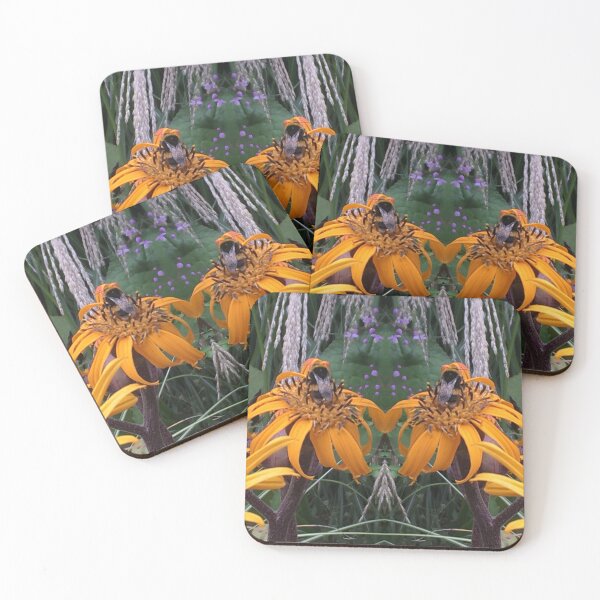 Item preview, Bee Love - Love Together in the Orange Daisies, Gathering Nectar designed and sold by RoseAromas.