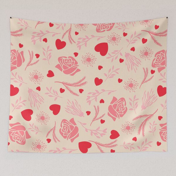 Item preview, Hearts and Flowers- Rose Dandelion Leaves designed and sold by winkeltriple.