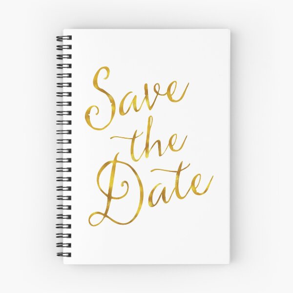 Item preview, Save The Date Gold Faux Foil Metallic Glitter Quote Isolated on White Background designed and sold by SilverSpiral.