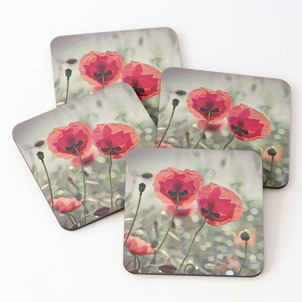 Item preview, Amapolas rojas en una noche de verano designed and sold by Heathermarie321.