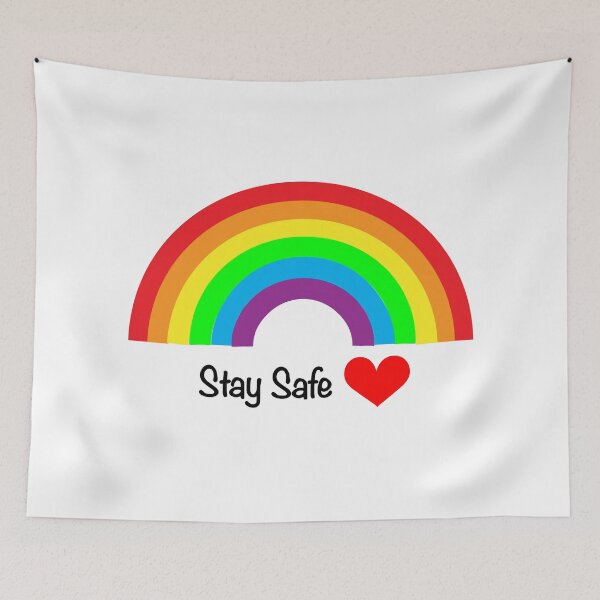 Item preview, Rainbow Stay Safe designed and sold by Orchyd.