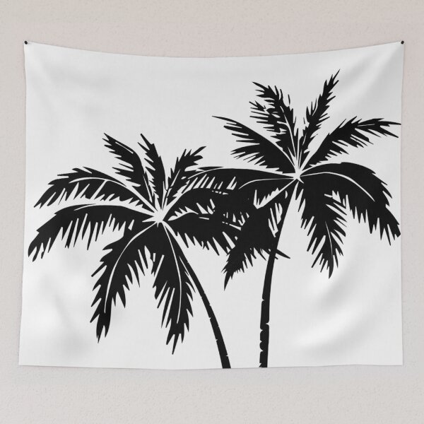 Item preview, BLACK AND WHITE PALM TREE PLANT ARTWORK designed and sold by GOTOCREATE.