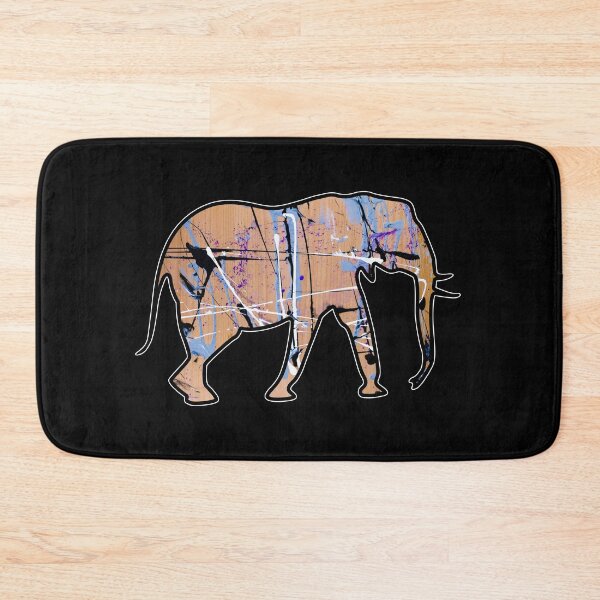 Item preview, Elephant Art - Trippy Animal Art - Wood Splatter Painting designed and sold by ChurchOfDog.