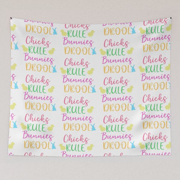 Item preview, Chicks Rule Bunnies Drool Easter Wishes- Easter Sunday designed and sold by younghopes.