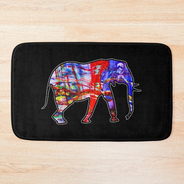 Item preview, Elephant Art - Trippy Animal Art - Abstract Painting designed and sold by ChurchOfDog.