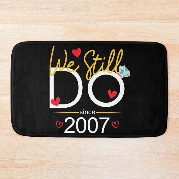 Item preview, We Still Do Since 2007 Wedding anniversary Gift for Couples designed and sold by Orange Pieces.