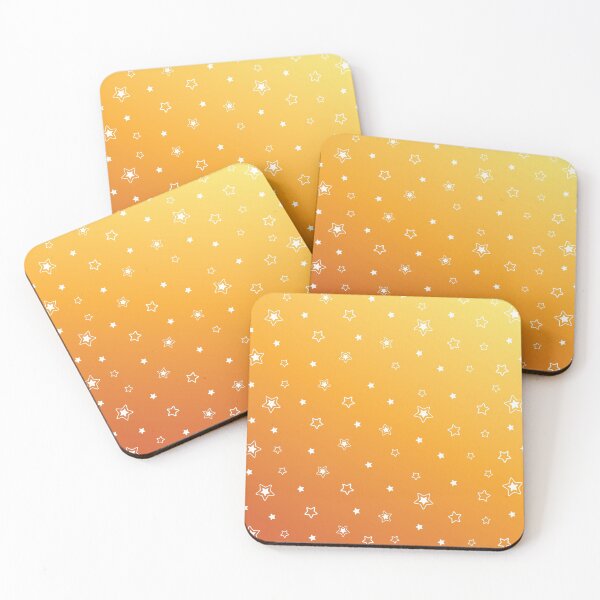 Item preview, Sherbet Orange Stars Pattern  designed and sold by PuddleofStars.