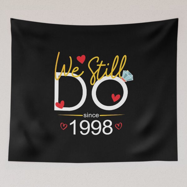 Item preview, We Still Do Since 1998 Wedding anniversary Gift for Couples designed and sold by Orange Pieces.