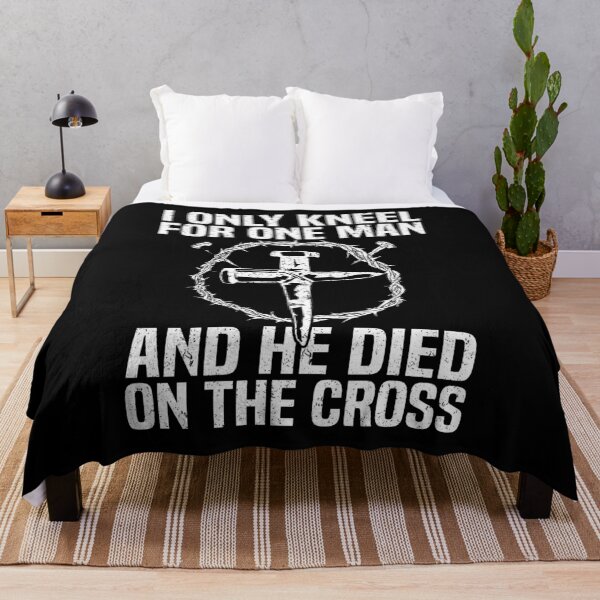 Item preview, I Only Kneel For One Man And He Died On The Cross designed and sold by cartbool.