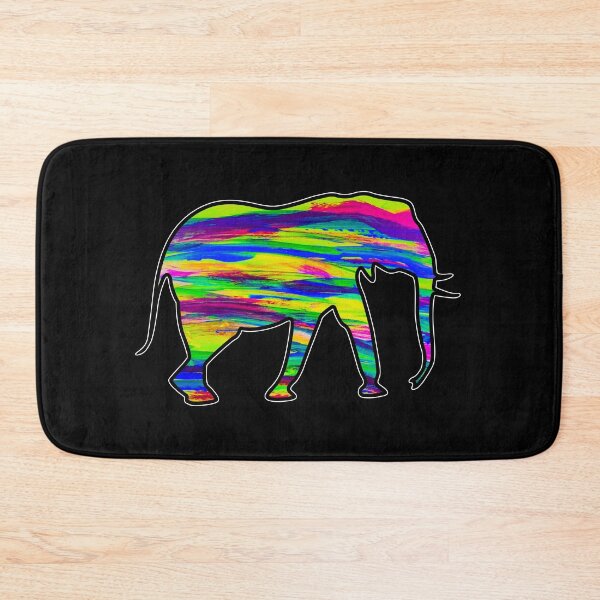 Item preview, Elephant Art - Trippy Animal Art - Abstract Rainbow Painting designed and sold by ChurchOfDog.