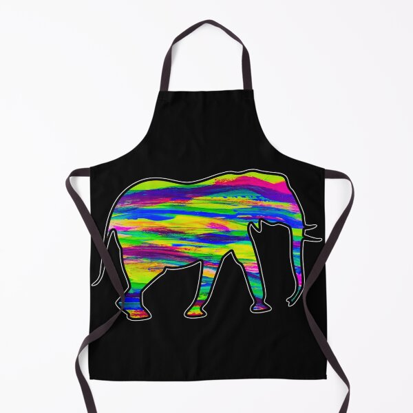 Item preview, Elephant Art - Trippy Animal Art - Abstract Rainbow Painting designed and sold by ChurchOfDog.