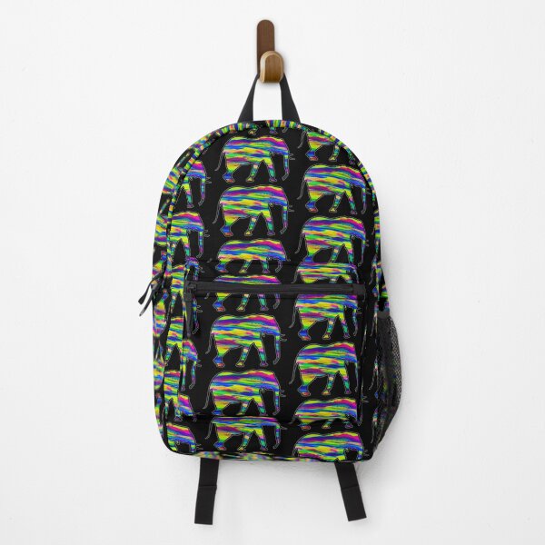 Item preview, Elephant Art - Trippy Animal Art - Abstract Rainbow Painting designed and sold by ChurchOfDog.