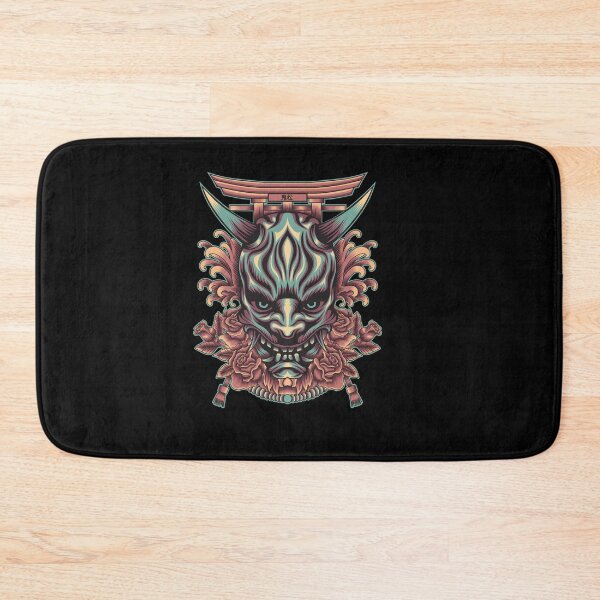Item preview, Oni mask with japanese ornament designed and sold by Marciano Graphic.