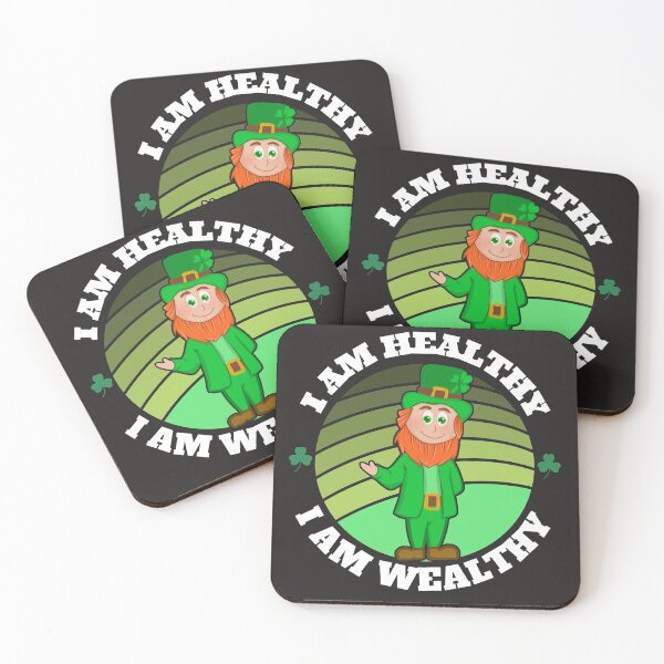 Item preview, I AM HEALTHY I AM WEALTHY (Leprechaun)  designed and sold by UnboundFull.