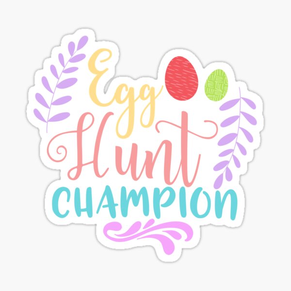Item preview, Egg Hunt Champion Easter Wishes- Easter Sunday designed and sold by younghopes.