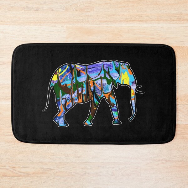 Item preview, Elephant Art - Trippy Animal Art - Abstract Drip Painting designed and sold by ChurchOfDog.