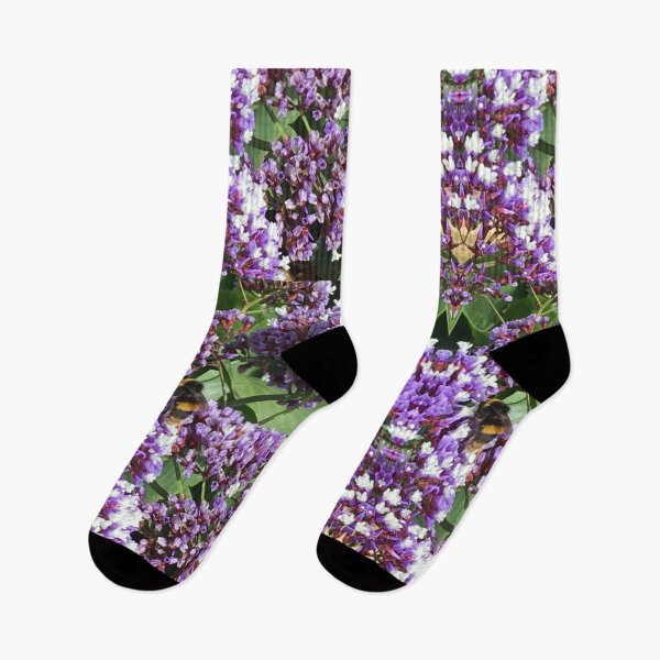 Item preview, Bee Love - Love Together in the Purple Flowers and Green Succulents, Gathering Nectar designed and sold by RoseAromas.