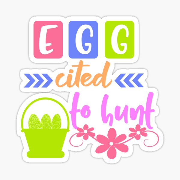 Item preview, Egg Cited to Hunt Easter Wishes- Easter Sunday designed and sold by younghopes.