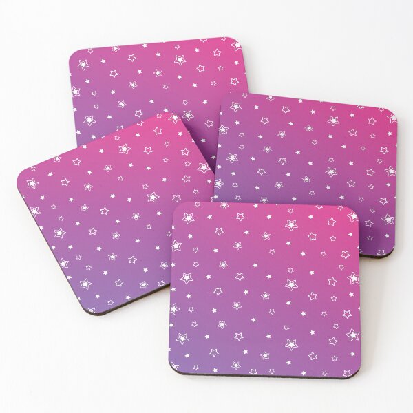 Item preview, Fuchsia Fairy Stars Pattern  designed and sold by PuddleofStars.
