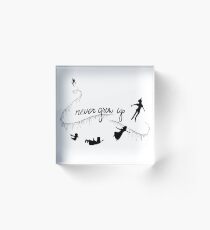 Never Grow Up Peter Pan Acrylic Block