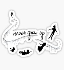 Never Grow Up Peter Pan Sticker