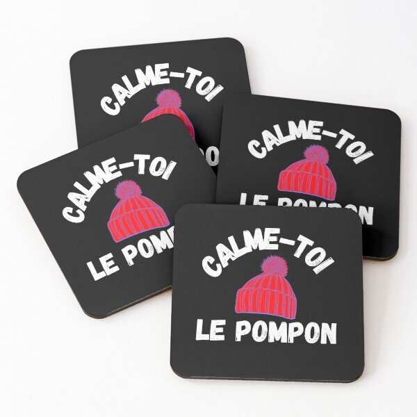 Item preview, Calme-toi le pompon - French Slang Quebec designed and sold by Sansmalice.