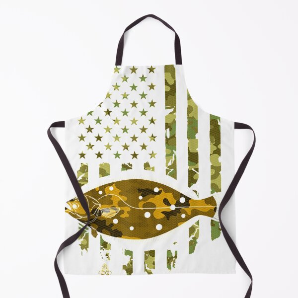 Item preview, Fluke Fishing Gift American Flag Camouflage Flounder designed and sold by XuXue.