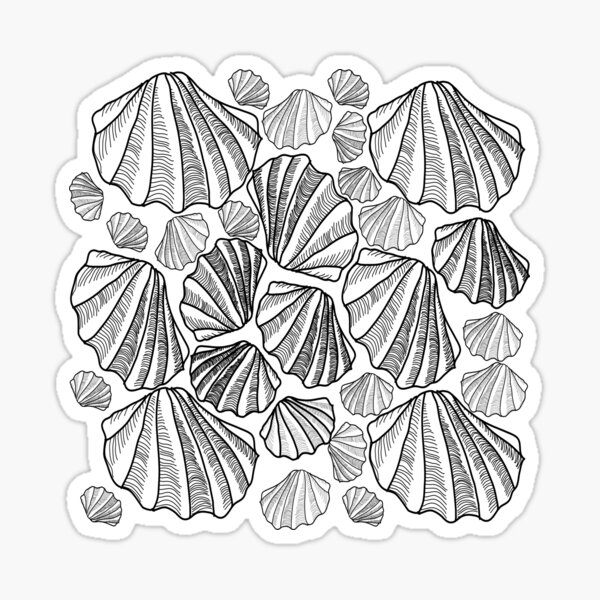 "Ocean shells" Sticker for Sale by GOTOCREATE Redbubble