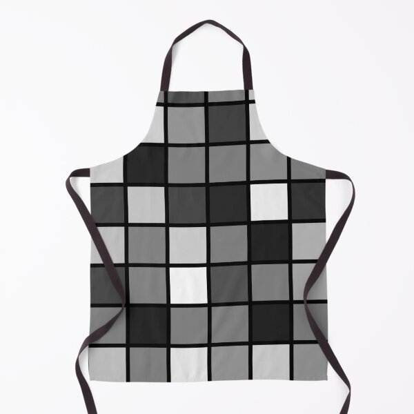 Item preview, Grayscale Tiles Back and White Squares Grid Pattern designed and sold by shahramroj.