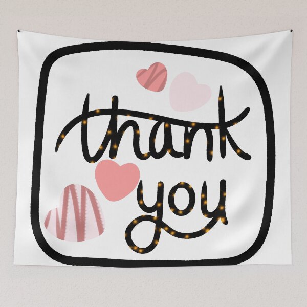 Item preview, thank you note designed and sold by Wizabi.