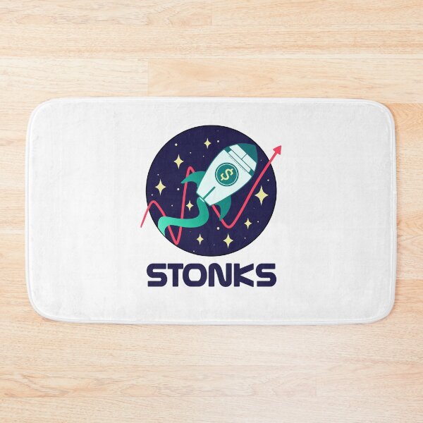 Item preview, Stonks Rocket designed and sold by Spacepaprika.