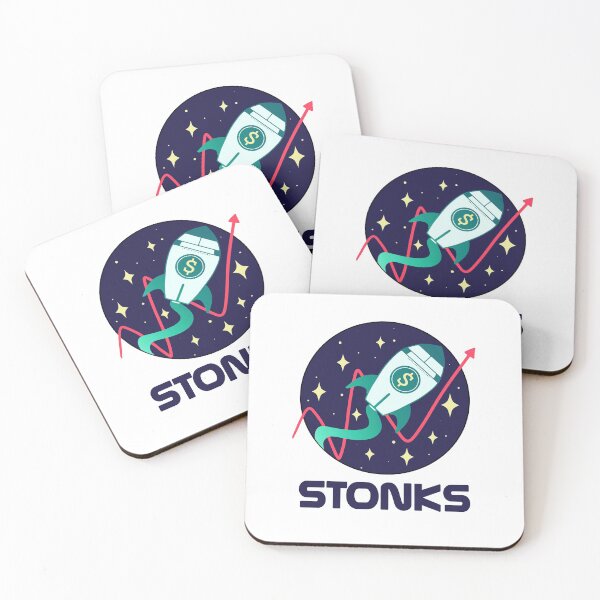 Item preview, Stonks Rocket designed and sold by Spacepaprika.