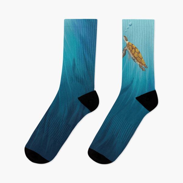 Item preview, Sea turtle swimming in the ocean designed and sold by Brushes with Nature.