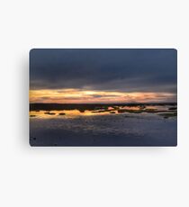 Sunset At Presthaven Beach Canvas Print