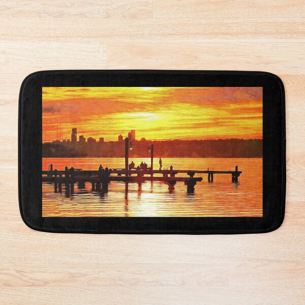 Item preview, Happy Sunset Dock Dancer in Kirkland designed and sold by SeaChangeDesign.