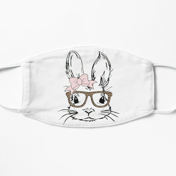 Pink Rabbit Face Masks Redbubble - cute roblox drawings cotton candy hair bunny mask