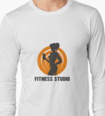 fitness studio logo Long Sleeve T-Shirt