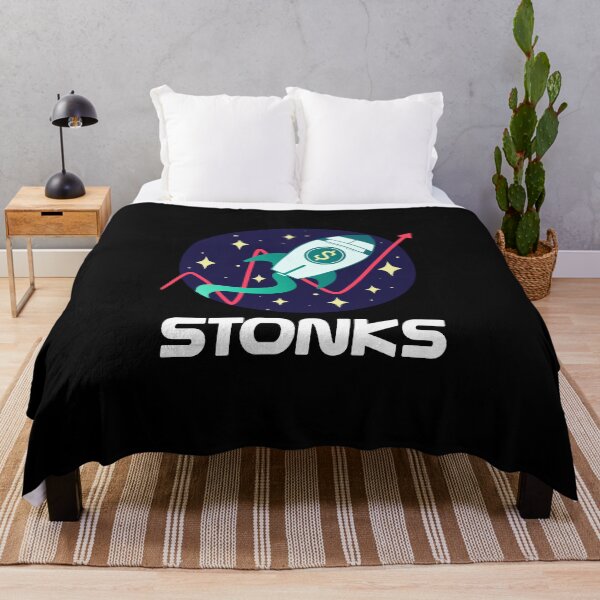 Item preview, Stonks Rocket designed and sold by Spacepaprika.