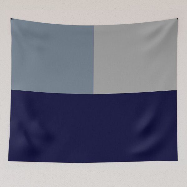 Item preview, Tricolor Squares Navy Blue, Slate Gray And Gray designed and sold by rewstudio.