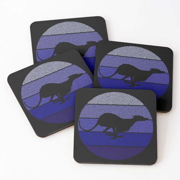 Item preview, Retro Italian Greyhound "Iggy" - Blue theme designed and sold by AndyPandy90.