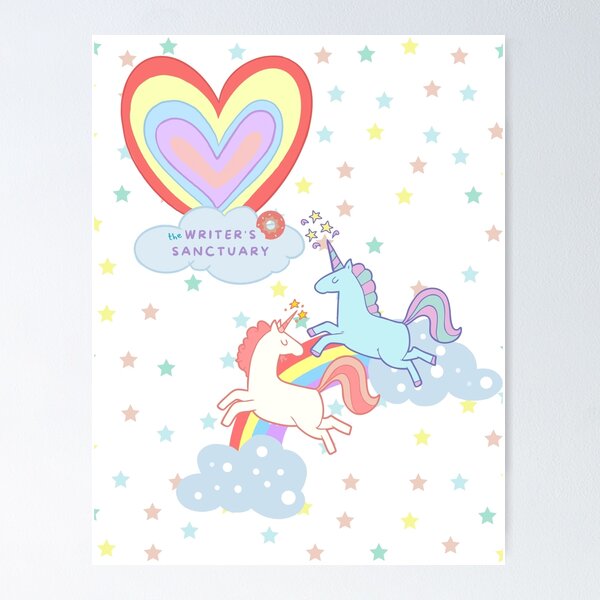 Item preview, Unicorns and Donuts designed and sold by The Writer's  Sanctuary.